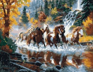 Картина по номерам «Табун» Картина по номерам «Табун»