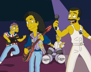 Картина по номерам «Simpsons Симпсоны: Группа Queen»