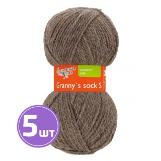 Пряжа Семеновская Granny`s sock S (105), натуральный темно-коричневый 5 шт. по 100 г Пряжа Семеновская Granny`s sock S (105), натуральный темно-коричневый 5 шт. по 100 г