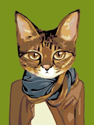 Картина по номерам «Модница» Картина по номерам «Модница»