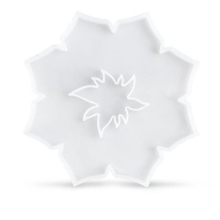 Силиконовый молд - Коастер цветок, 20 см