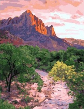 Картина по номерам «Мелкая река» Картина по номерам «Мелкая река»