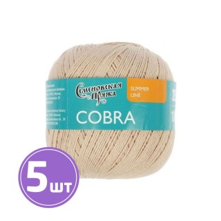 Пряжа Семеновская Cobra (30028), песочный 5 шт. по 100 г Пряжа Семеновская Cobra (30028), песочный 5 шт. по 100 г