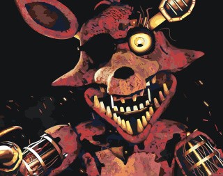 Картина по номерам «Фнаф Five nights at Freddy's Фокси»