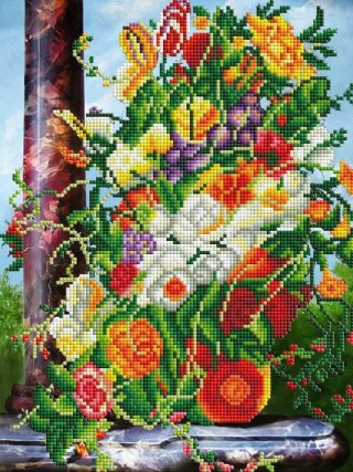 Алмазная вышивка «Красочный букет» Алмазная вышивка «Красочный букет»