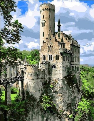 Картина по номерам «Рыцарский замок»