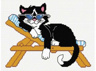 Набор для вышивания «Кот на лежаке» Набор для вышивания «Кот на лежаке»