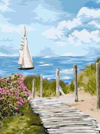 Картина по номерам «Морской уикенд» Картина по номерам «Морской уикенд»