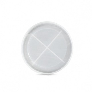 Силиконовый молд для эпоксидной смолы - Подстаканник тарелка - круг (1 шт.)