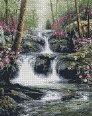 Алмазная вышивка «Водопад» Алмазная вышивка «Водопад»
