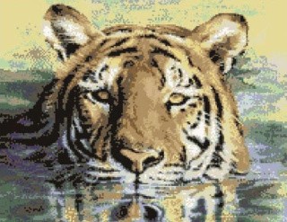 Алмазная вышивка «Плывущий тигр» Алмазная вышивка «Плывущий тигр»