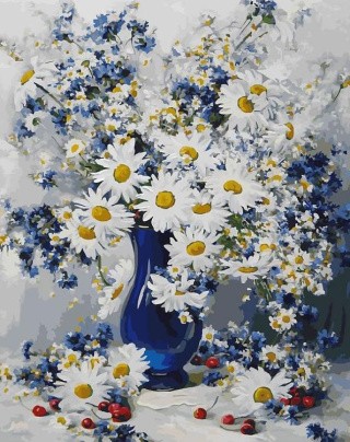 Картина по номерам «Любимые цветы»