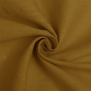Ткань льняная, 190 г/м², 5 м x 140 см, цвет: горчица, TBY