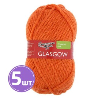 Пряжа Семеновская Glasgow (670), морковный 5 шт. по 100 г Пряжа Семеновская Glasgow (670), морковный 5 шт. по 100 г