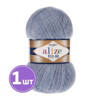Пряжа ALIZE Angora Real 40 (Ангора реал 40) (221), светлый деним меланж, 1 шт. 100 г Пряжа ALIZE Angora Real 40 (Ангора реал 40) (221), светлый деним меланж, 1 шт. 100 г
