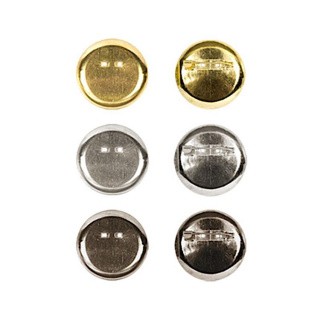 Заготовки для броши 2,4 см, 5 шт., цвет: под никель, Zlatka Заготовки для броши 2,4 см, 5 шт., цвет: под никель, Zlatka