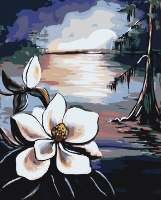 Картина по номерам «Лунный цветок» Картина по номерам «Лунный цветок»