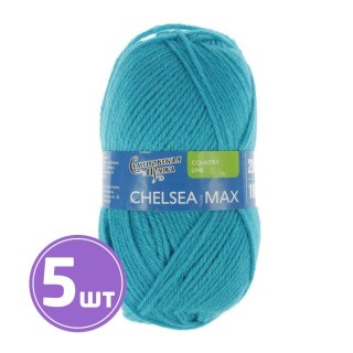 Пряжа Семеновская Chelsea MAX (290), голубая бирюза 5 шт. по 100 г Пряжа Семеновская Chelsea MAX (290), голубая бирюза 5 шт. по 100 г