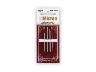 Набор ручных гобеленовых игл Micron №18/24, 6 шт., арт. KSM-1054 Набор ручных гобеленовых игл Micron №18/24, 6 шт., арт. KSM-1054