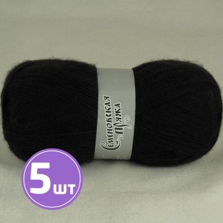 Пряжа Семеновская Test 91 (1), черный, 5 шт. по 100 г Пряжа Семеновская Test 91 (1), черный, 5 шт. по 100 г