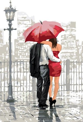Картина по номерам «Любовь в мегаполисе»