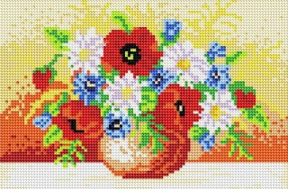 Алмазная вышивка «Полевой букет» Алмазная вышивка «Полевой букет»