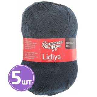 Пряжа Семеновская Lidiya (331), матросский синий 5 шт. по 100 г Пряжа Семеновская Lidiya (331), матросский синий 5 шт. по 100 г