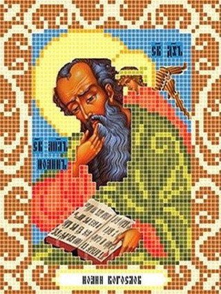 Рисунок на ткани «Святой Иоанн Богослов»