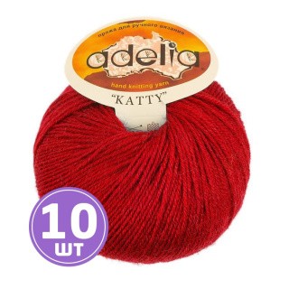 Пряжа Adelia KATTY (07), красный, 10 шт. по 50 г Пряжа Adelia KATTY (07), красный, 10 шт. по 50 г