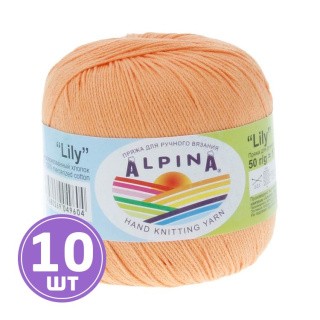 Пряжа Alpina LILY (012), светло-оранжевый, 10 шт. по 50 г