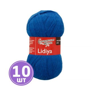 Пряжа Семеновская Lidiya (0131), ярко-синий, 10 шт. по 100 г Пряжа Семеновская Lidiya (0131), ярко-синий, 10 шт. по 100 г