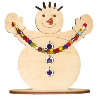 Сборная модель «Новогоднее украшение Снеговик»
