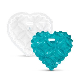 Силиконовый молд - Ароматическое саше сердце, 6x6 см, 1 шт.