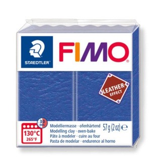 Полимерная глина FIMO Leather-Effect, цвет: 8010-309 индиго, 57 г