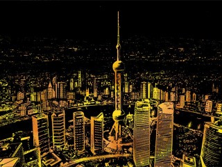 Скретч-картина «Шанхай»