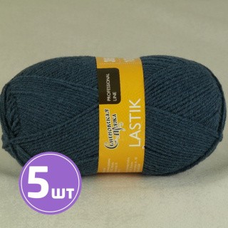 Пряжа Семеновская Lastik (72036), синий меланж 5 шт. по 100 г Пряжа Семеновская Lastik (72036), синий меланж 5 шт. по 100 г