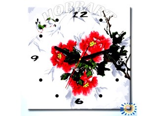Раскраска-часы «Время цвести»