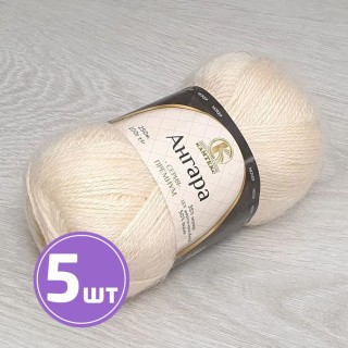Пряжа Камтекс Ангара (080), экрю, 5 шт. по 100 г Пряжа Камтекс Ангара (080), экрю, 5 шт. по 100 г