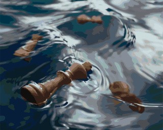 Картина по номерам «Фигуры в воде» Картина по номерам «Фигуры в воде»