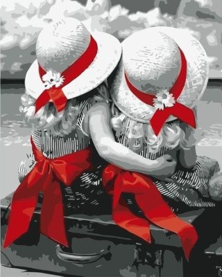 Картина по номерам «Две девочки» Картина по номерам «Две девочки»