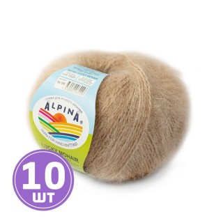 Пряжа Alpina LUCKY MOHAIR (05), бежевый, 10 шт. по 50 г