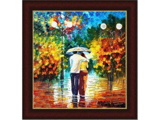 Рисунок на ткани «Под дождем»