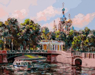 Картина по номерам «Санкт-Петербург. Михайловский сад»