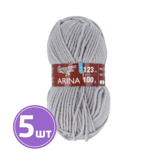 Пряжа Семеновская Arina (71130), ангора, 5 шт. по 100 г Пряжа Семеновская Arina (71130), ангора, 5 шт. по 100 г