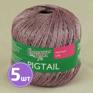 Пряжа Семеновская Pigtail (16995), черный-розовый 5 шт. по 100 г Пряжа Семеновская Pigtail (16995), черный-розовый 5 шт. по 100 г