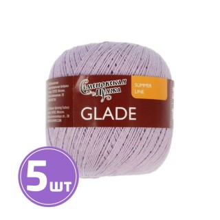 Пряжа Семеновская Glade (30968), светлая фиалка 5 шт. по 100 г Пряжа Семеновская Glade (30968), светлая фиалка 5 шт. по 100 г