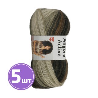 Пряжа YarnArt Angora Active New (Ангора актив нью) (849), мультиколор, 5 шт. по 100 г