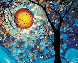 Картина по номерам «Жёлтый шар»