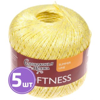 Пряжа Семеновская Softness (30090), лимон 5 шт. по 100 г Пряжа Семеновская Softness (30090), лимон 5 шт. по 100 г