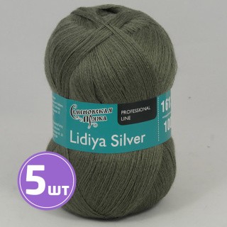 Пряжа Семеновская Lidiya silver (180516), полынь, 5 шт. по 100 г Пряжа Семеновская Lidiya silver (180516), полынь, 5 шт. по 100 г